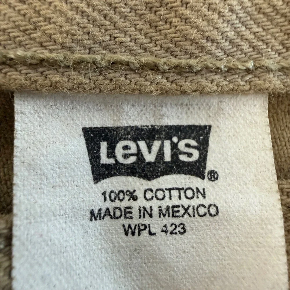 Levis 501xx Vintage Y2K Tan Khaki Straight Leg Button Fly Jeans Mens 36x30 0603